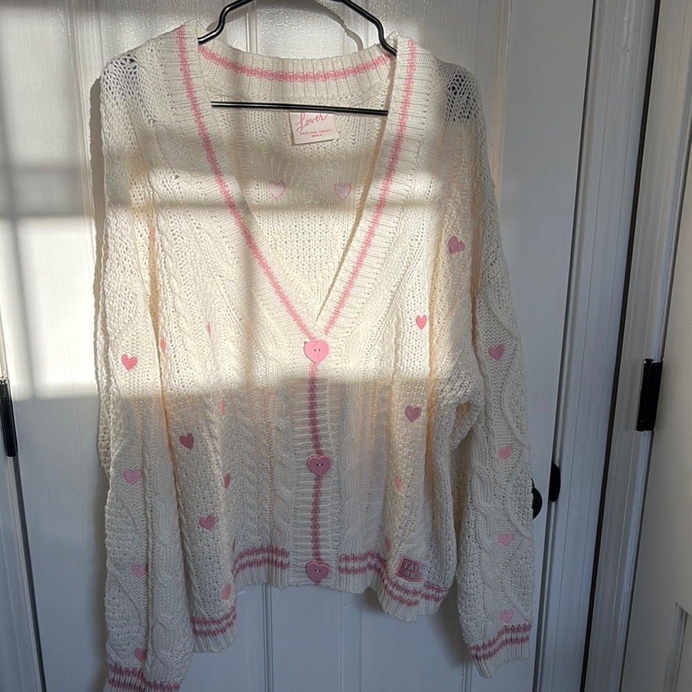 Taylor Swift Lover Cardigan from the Taylor Swift shop.